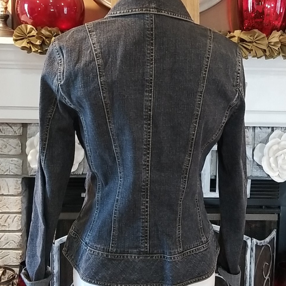 Loft Denim Jacket, Size 4 - Picture 7 of 9
